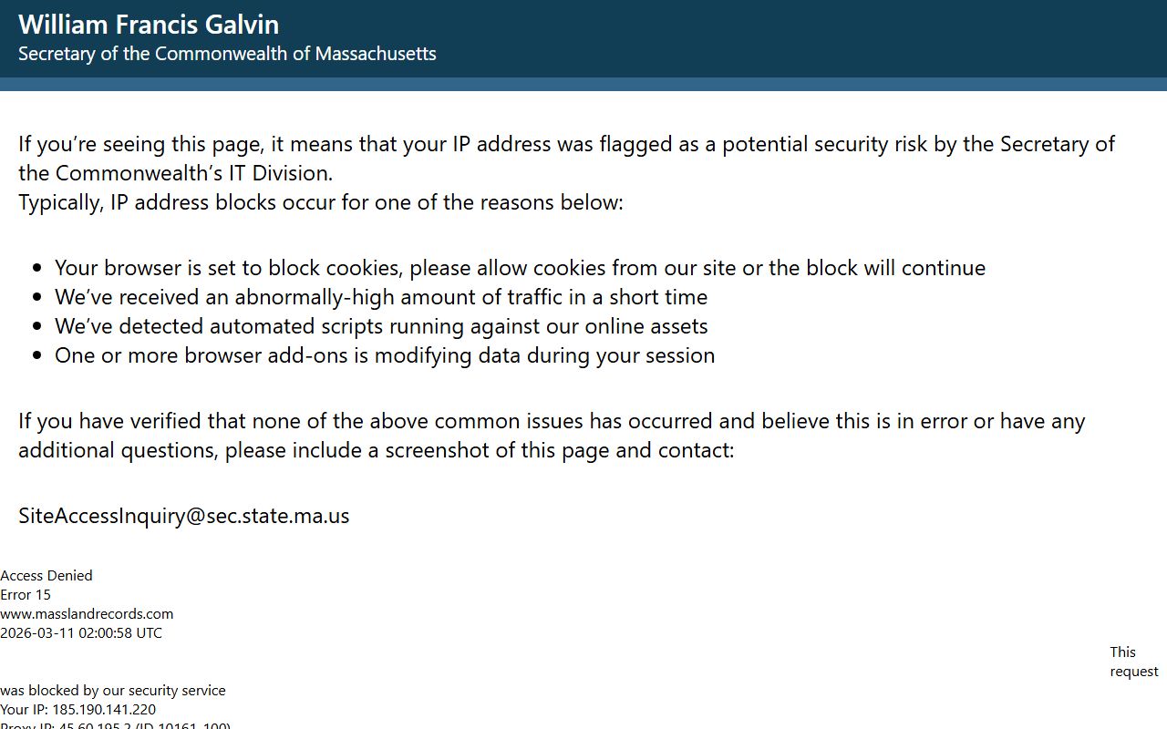 Nantucket County death records Registry of Deeds land records portal